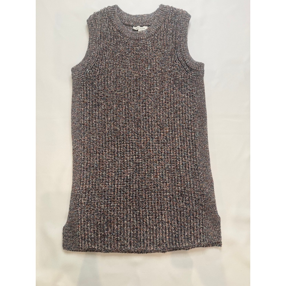 Ella Moss Sweater Vest Women Small Multicolor Excellent Space Dye Chunky Knit‎